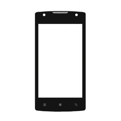 Replacement Front Glass For Lenovo Vibe A Black By - Maxbhi Com