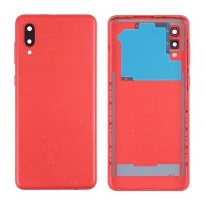 Back Panel Cover For Samsung Galaxy A02 Red - Maxbhi Com