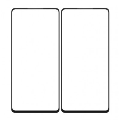 Replacement Front Glass For Samsung Galaxy A72 Black By - Maxbhi Com