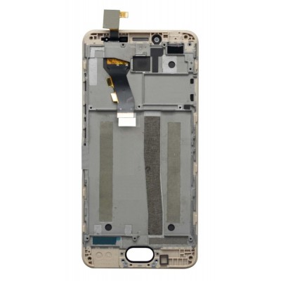 Lcd With Touch Screen For Meizu M3s Gold By - Maxbhi Com