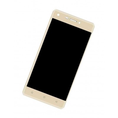 Lcd Frame Middle Chassis For Intex Aqua Lions 3 Lower Flex White By - Maxbhi Com
