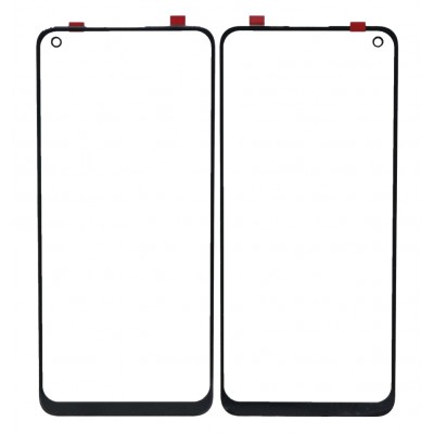 Replacement Front Glass For Realme 8 Silver By - Maxbhi Com