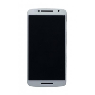 Lcd With Touch Screen For Motorola Moto X Play Dual Sim White By - Maxbhi Com
