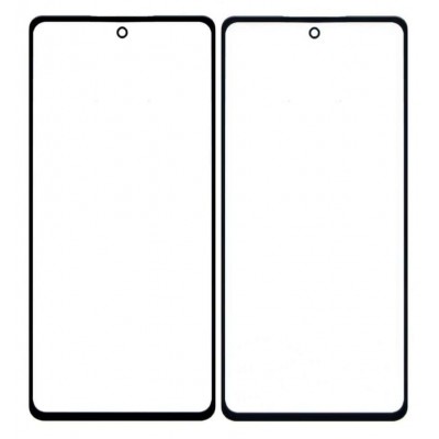 Replacement Front Glass For Samsung Galaxy A52 Black By - Maxbhi Com