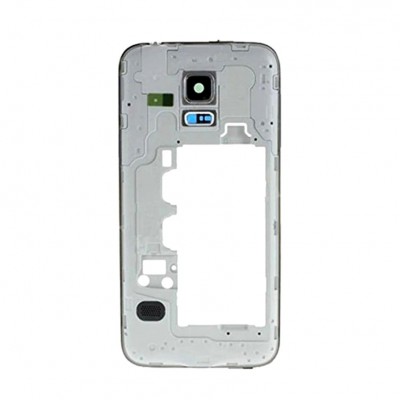 Lcd Frame Middle Chassis For Samsung Galaxy S5 Mini Duos White By - Maxbhi Com