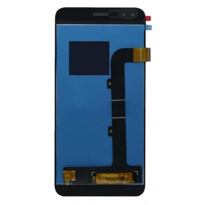 Lcd With Touch Screen For Lava Z25 White By - Maxbhi Com