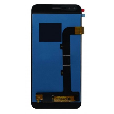Lcd With Touch Screen For Lava Z70 Black By - Maxbhi Com