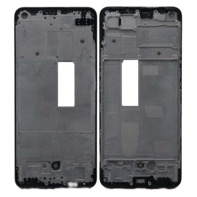 Lcd Frame Middle Chassis For Oppo F19 White By - Maxbhi Com