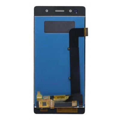 Lcd With Touch Screen For Lava Z80 White By - Maxbhi Com