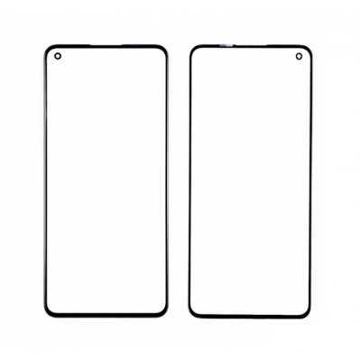 Replacement Front Glass For Oneplus 9r Black By - Maxbhi Com
