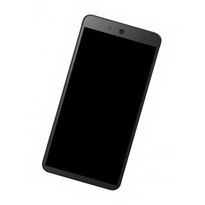 Lcd Frame Middle Chassis For Micromax Canvas Juice 3 Q392 Black By - Maxbhi Com
