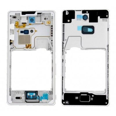 Lcd Frame Middle Chassis For Sony Xperia Zr C5503 White By - Maxbhi Com
