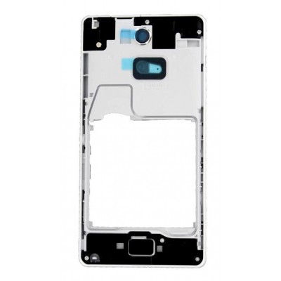 Lcd Frame Middle Chassis For Sony Xperia Zr C5503 White By - Maxbhi Com