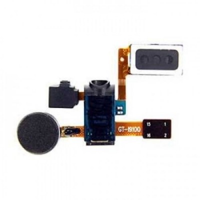 Speaker Headphone Jack Microphone Vibrator Flex cable for Samsung i9100 Galaxy S2