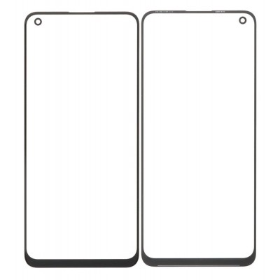 Replacement Front Glass For Realme 8 5g Black By - Maxbhi Com