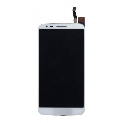 Lcd With Touch Screen For Lg G2 White By - Maxbhi Com