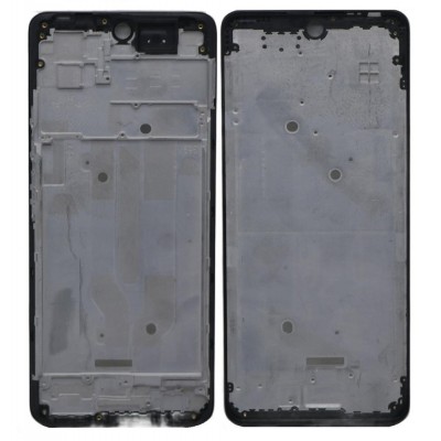 Lcd Frame Middle Chassis For Infinix Note 10 Pro Black By - Maxbhi Com