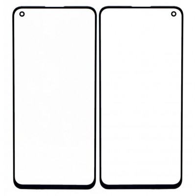 Replacement Front Glass For Realme X7 Max 5g Black By - Maxbhi Com