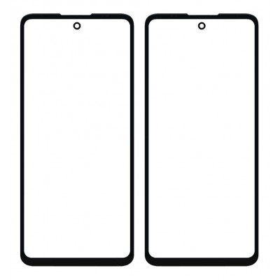 Replacement Front Glass For Motorola Moto G60 Black By - Maxbhi Com