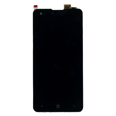 Lcd With Touch Screen For Lyf Wind 1 Black By - Maxbhi Com
