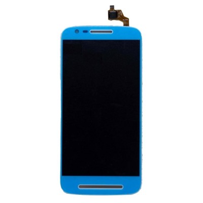 Lcd With Touch Screen For Moto E3 White By - Maxbhi Com