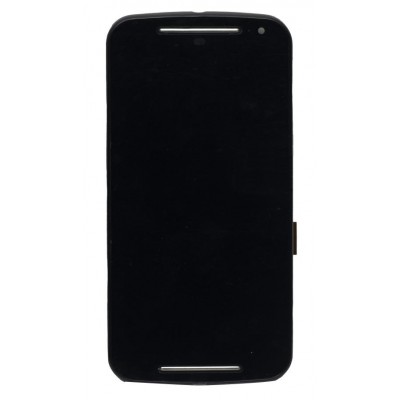 Lcd With Touch Screen For Motorola Moto G 2nd Gen Dual Sim Black By - Maxbhi Com