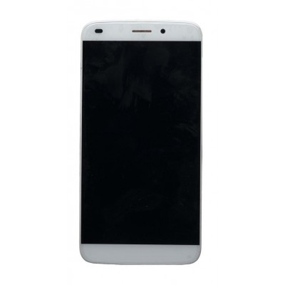 Lcd With Touch Screen For Lyf Water 9 White By - Maxbhi Com