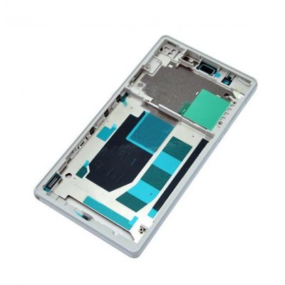 Lcd Frame Middle Chassis For Sony Xperia Z Lt36h White By - Maxbhi Com