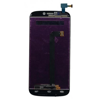 Lcd With Touch Screen For Micromax A300 Canvas Gold White By - Maxbhi Com