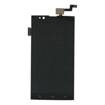 Lcd With Touch Screen For Micromax Canvas Blaze 4g Plus Q414 Black By - Maxbhi Com