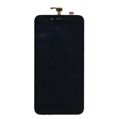 Lcd With Touch Screen For Lava Z41 Black By - Maxbhi Com
