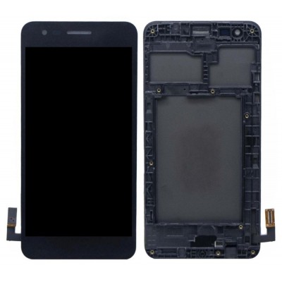 Lcd With Touch Screen For Lg Phoenix 3 White By - Maxbhi Com