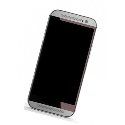 Lcd Frame Middle Chassis For Htc One M8i Silver By - Maxbhi Com