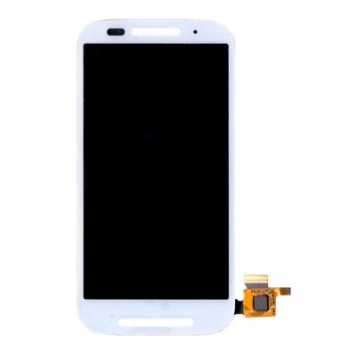 Lcd With Touch Screen For Motorola Moto E Dual Sim Xt1022 White By - Maxbhi Com