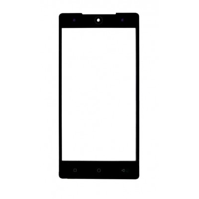 Replacement Front Glass For Tecno Camon C7 Black By - Maxbhi Com