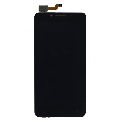 Lcd With Touch Screen For Lenovo A6600 Black By - Maxbhi Com
