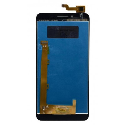 Lcd With Touch Screen For Lenovo A6600 Black By - Maxbhi Com