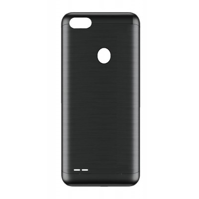 Back Panel Cover For Itel S12 Black - Maxbhi Com