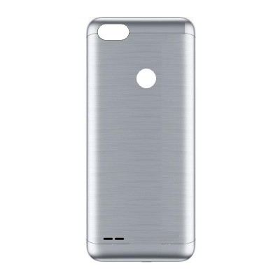 Back Panel Cover For Itel S12 Silver - Maxbhi Com