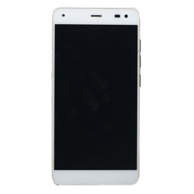 Lcd With Touch Screen For Lyf Earth 1 White By - Maxbhi Com