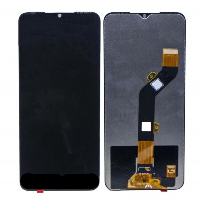 Lcd With Touch Screen For Tecno Spark 7t Black By - Maxbhi Com