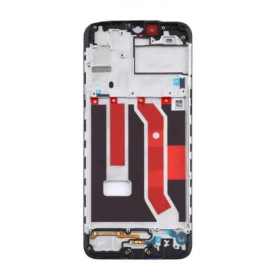 Lcd Frame Middle Chassis For Realme 5 Black By - Maxbhi Com