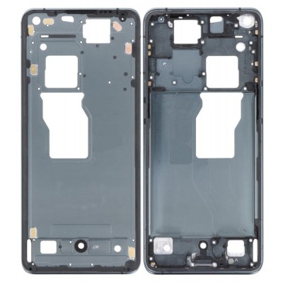 Lcd Frame Middle Chassis For Oppo Find X3 Pro Black By - Maxbhi Com