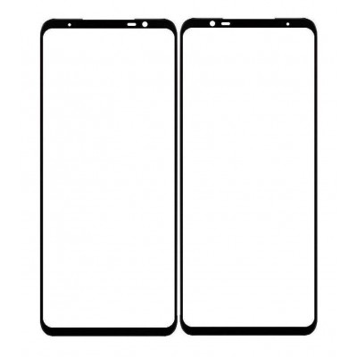 Replacement Front Glass For Asus Rog Phone 5 Pro Black By - Maxbhi Com