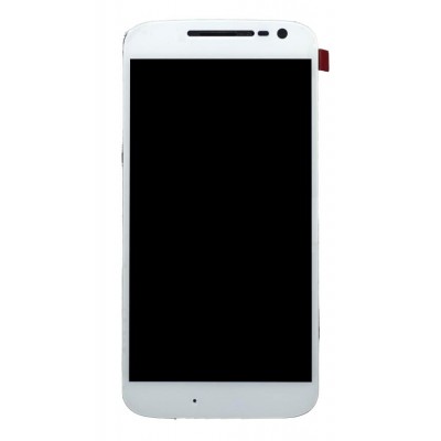 Lcd With Touch Screen For Moto G4 32gb White By - Maxbhi Com