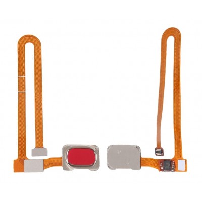 Fingerprint Sensor Flex Cable For Oneplus 6 Red By - Maxbhi Com