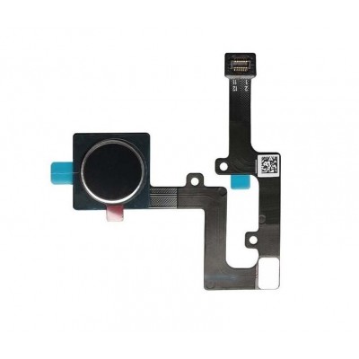 Fingerprint Sensor Flex Cable For Nokia 8 1 Black By - Maxbhi Com