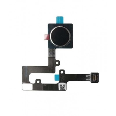 Fingerprint Sensor Flex Cable For Nokia 8 1 Black By - Maxbhi Com