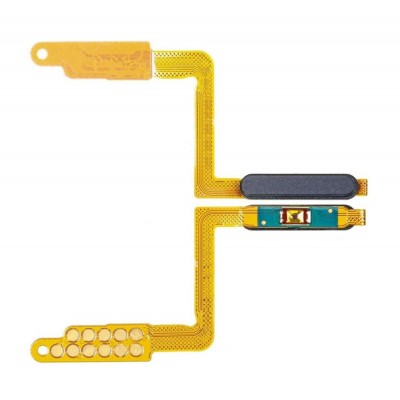 Fingerprint Sensor Flex Cable For Samsung Galaxy A7 2018 Black By - Maxbhi Com
