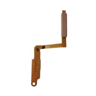 Fingerprint Sensor Flex Cable For Samsung Galaxy A7 2018 Gold By - Maxbhi Com
